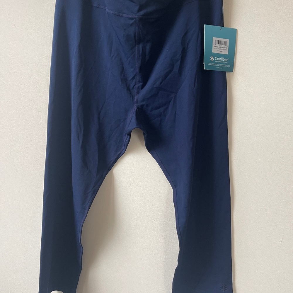 NWT Coolibar 50 spf Navy Swim Leggings